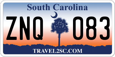 SC license plate ZNQ083
