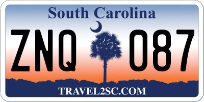 SC license plate ZNQ087