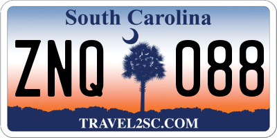 SC license plate ZNQ088