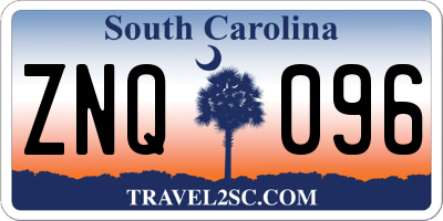 SC license plate ZNQ096
