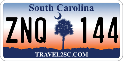 SC license plate ZNQ144