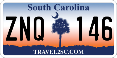 SC license plate ZNQ146