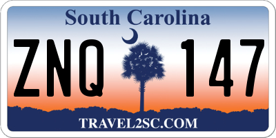 SC license plate ZNQ147