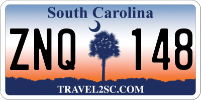 SC license plate ZNQ148