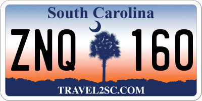 SC license plate ZNQ160