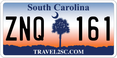 SC license plate ZNQ161