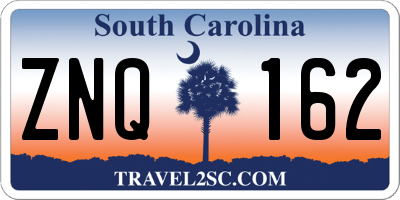 SC license plate ZNQ162