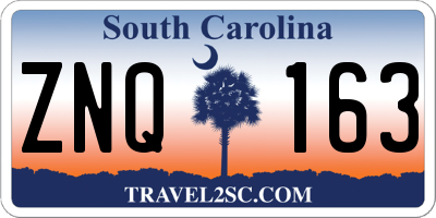 SC license plate ZNQ163