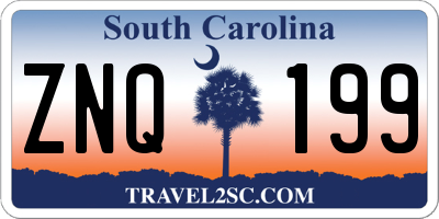 SC license plate ZNQ199