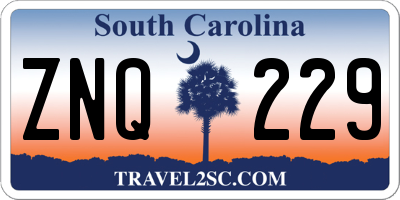SC license plate ZNQ229