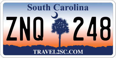SC license plate ZNQ248