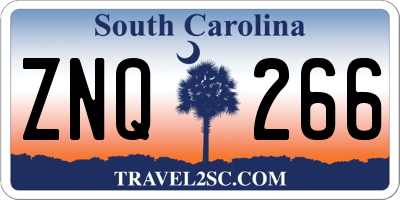 SC license plate ZNQ266