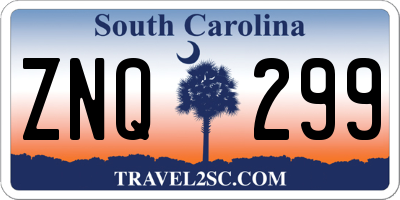 SC license plate ZNQ299