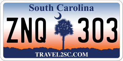 SC license plate ZNQ303