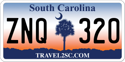 SC license plate ZNQ320