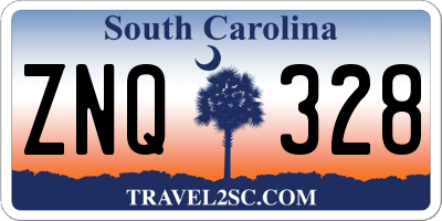 SC license plate ZNQ328