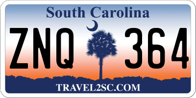 SC license plate ZNQ364