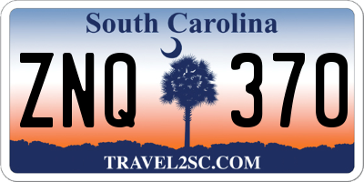 SC license plate ZNQ370