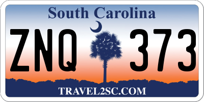 SC license plate ZNQ373