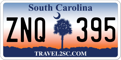 SC license plate ZNQ395