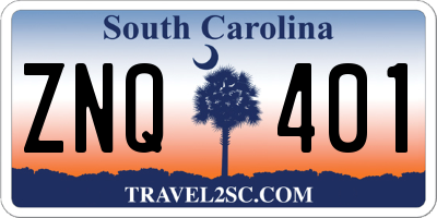 SC license plate ZNQ401