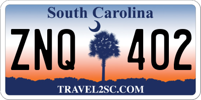 SC license plate ZNQ402