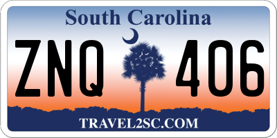 SC license plate ZNQ406