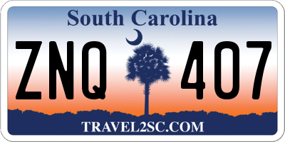 SC license plate ZNQ407