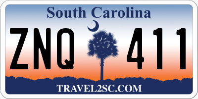 SC license plate ZNQ411