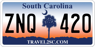 SC license plate ZNQ420