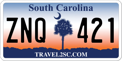 SC license plate ZNQ421