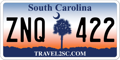 SC license plate ZNQ422