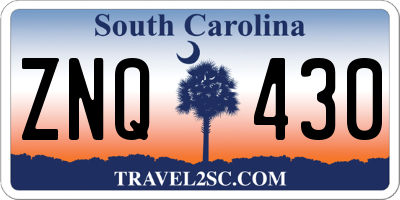 SC license plate ZNQ430