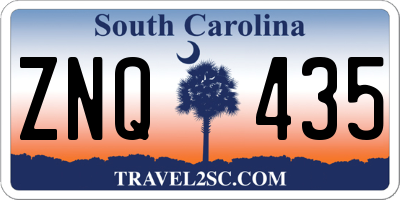 SC license plate ZNQ435