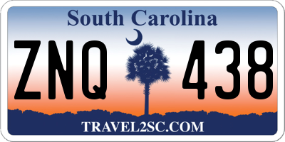 SC license plate ZNQ438