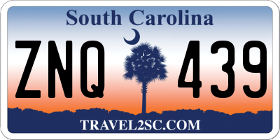 SC license plate ZNQ439
