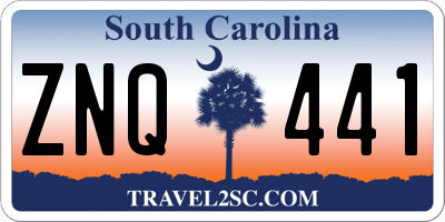 SC license plate ZNQ441