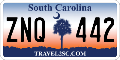 SC license plate ZNQ442