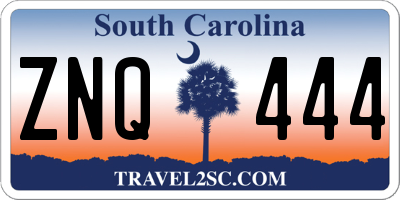 SC license plate ZNQ444