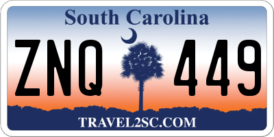 SC license plate ZNQ449