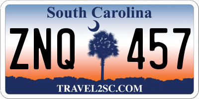 SC license plate ZNQ457