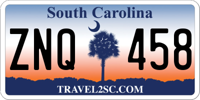 SC license plate ZNQ458