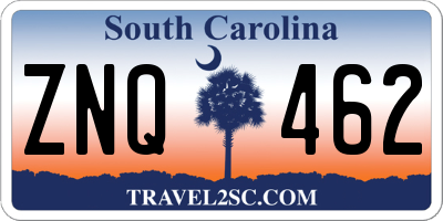 SC license plate ZNQ462