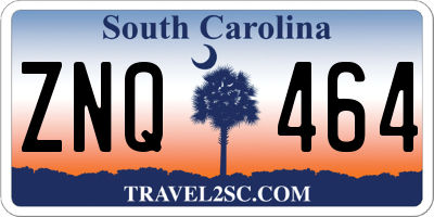 SC license plate ZNQ464