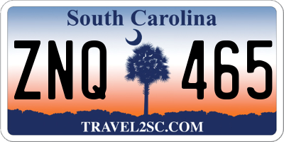 SC license plate ZNQ465