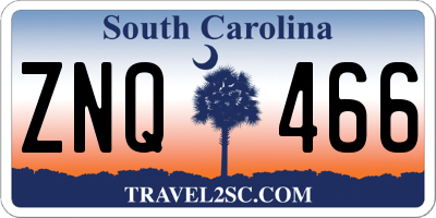 SC license plate ZNQ466