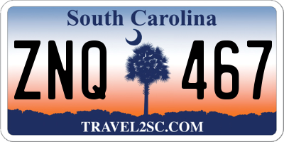 SC license plate ZNQ467