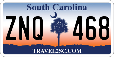 SC license plate ZNQ468