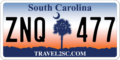 SC license plate ZNQ477