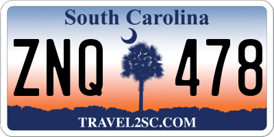 SC license plate ZNQ478